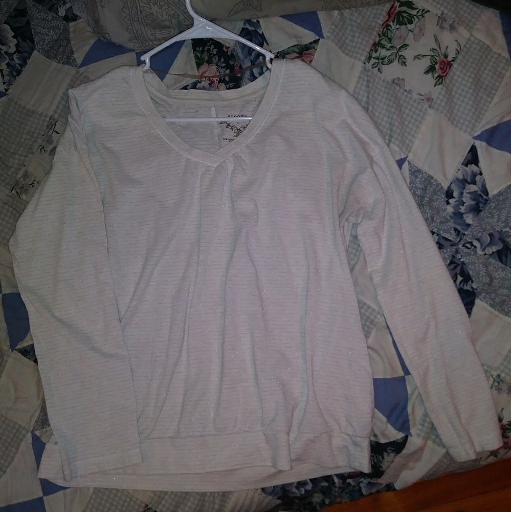 Large top cotton and polyester top